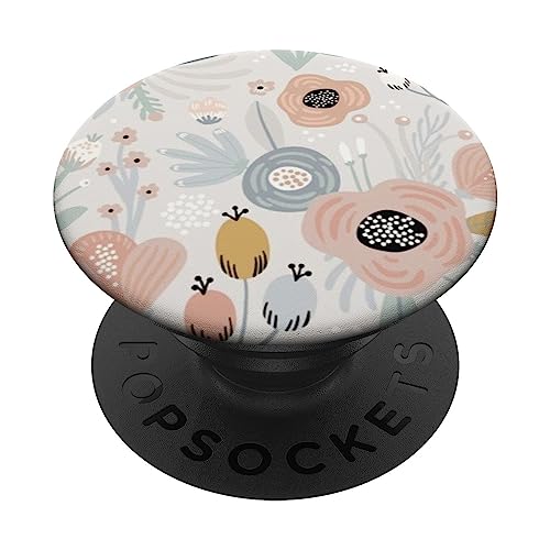 Niedliche bunte Frühlingsblumen, Tulpe, Rosa, Weiß, Rot, Rosa, Beige PopSockets mit austauschbarem PopGrip von Cute Accessories Art Gifts for Women and Men
