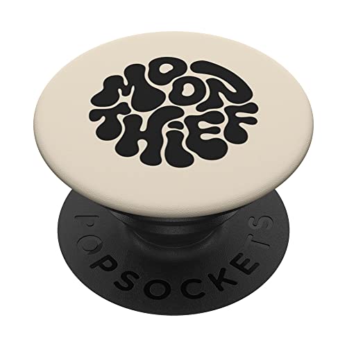 Niedlicher, flippiger Boho-Retro-Stil, Vintage-Stil, cooler Spruch Mond, Beige PopSockets mit austauschbarem PopGrip von Cute Accessories Art Gifts for Women and Men
