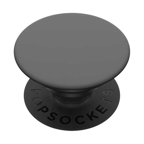 Phantom Dunkelgrau, Grau Ästhetisches Zubehör PopSockets Klebender PopGrip von Cute Accessories Art Gifts for Women and Men