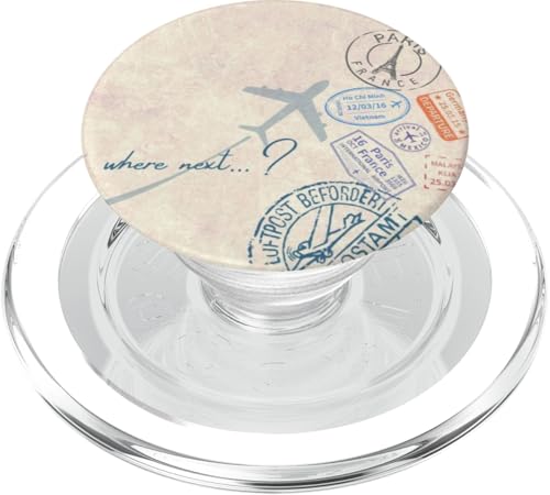 Reisender, Backpacker, Weltentdecker, Abenteuer, Urlaub, Wandern PopSockets PopGrip für MagSafe von Cute Accessories Art Gifts for Women and Men