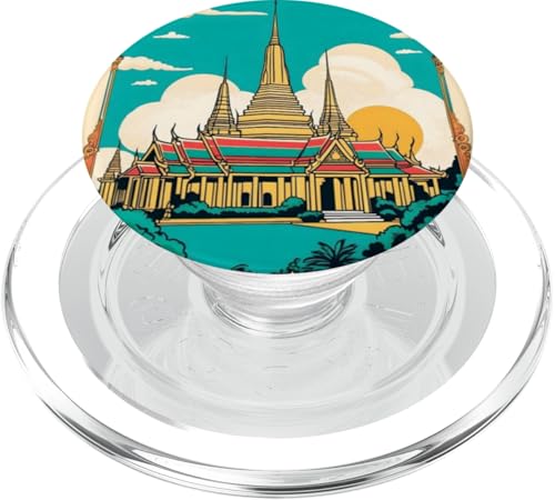 Reisender Backpacker World Adventure Wander Bangkok Thailand PopSockets PopGrip für MagSafe Reisender Backpacker World Adventure Wander Bangkok Thailand PopSockets PopGrip für MagSafe von Cute Accessories Art Gifts for Women and Men
