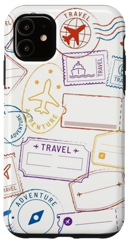 Rucksackreisender Wanderlust World Explorer Adventure Hülle für iPhone 11 von Cute Accessories Art Gifts for Women and Men