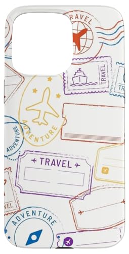 Rucksackreisender Wanderlust World Explorer Adventure Hülle für iPhone 15 Pro Max von Cute Accessories Art Gifts for Women and Men