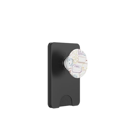 Rucksackreisender Wanderlust World Explorer Adventure PopSockets PopWallet für MagSafe von Cute Accessories Art Gifts for Women and Men