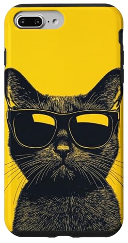 Süße lustige Katzen Kitty Urlaub Katze Sonnenbrille Hülle für iPhone 7 Plus/8 Plus von Cute Accessories Art Gifts for Women and Men