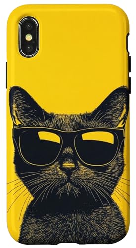 Süße lustige Katzen Kitty Urlaub Katze Sonnenbrille Hülle für iPhone X/XS Süße lustige Katzen Kitty Urlaub Katze Sonnenbrille Hülle für iPhone X/XS von Cute Accessories Art Gifts for Women and Men
