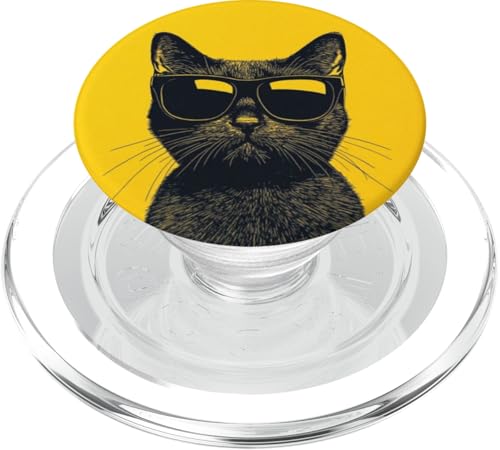 Süße lustige Katzen Kitty Urlaub Katze Sonnenbrille PopSockets PopGrip für MagSafe von Cute Accessories Art Gifts for Women and Men