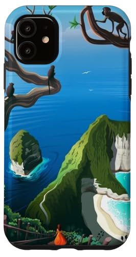 Tropical Monkeys Ocean Cliff Path Adventure Bali Nusa Penida Hülle für iPhone 11 Tropical Monkeys Ocean Cliff Path Adventure Bali Nusa Penida Hülle für iPhone 11 von Cute Accessories Art Gifts for Women and Men