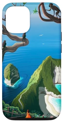 Tropical Monkeys Ocean Cliff Path Adventure Bali Nusa Penida Hülle für iPhone 12/12 Pro Tropical Monkeys Ocean Cliff Path Adventure Bali Nusa Penida Hülle für iPhone 12/12 Pro von Cute Accessories Art Gifts for Women and Men