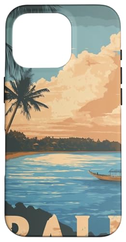 Tropisches Paradies bei Sonnenuntergang, Bali Beach Vibes, Geschenk für Reisende Hülle für iPhone 16 Pro von Cute Accessories Art Gifts for Women and Men