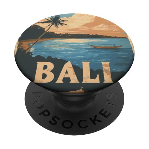 Tropisches Paradies bei Sonnenuntergang, Bali Beach Vibes, Geschenk für Reisende PopSockets Klebender PopGrip Tropisches Paradies bei Sonnenuntergang, Bali Beach Vibes, Geschenk für Reisende PopSockets Klebender PopGrip von Cute Accessories Art Gifts for Women and Men