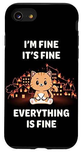 Cute Adorable Funny Kawaii Animals Lifestyle Hülle für iPhone SE (2020) / 7 / 8 Lustige süße Kawaii-Katze Schutzhülle aus Polycarbonat und TPU von Cute Adorable Funny Kawaii Animals Lifestyle