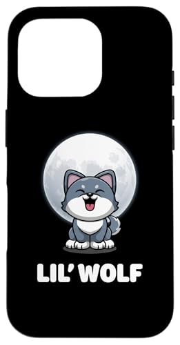 Lil' Wolf Niedliche süße süße Kawaii-Wolfstiere kleiner Wolf Hülle für iPhone 16 Pro von Cute Adorable Funny Kawaii Animals Lifestyle