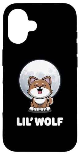 Lil' Wolf Niedliche süße süße Kawaii-Wolfstiere kleiner Wolf Hülle für iPhone 16 von Cute Adorable Funny Kawaii Animals Lifestyle