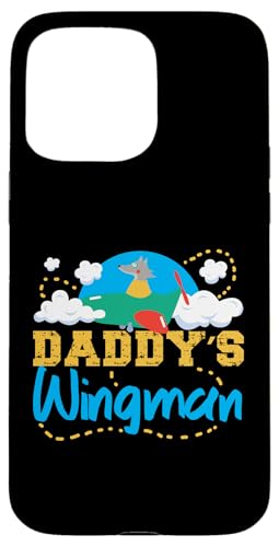 Daddy's Wingman Flugzeug-Design für Kinder Hülle für iPhone 15 Pro Max von Cute Airplane Designs For Girls And Boys
