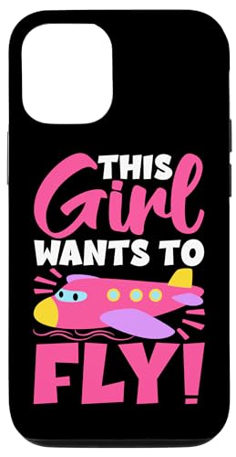 Dieses Mädchen will fliegen! Flughafen-Design für Kinder Hülle für iPhone 12/12 Pro von Cute Airplane Designs For Girls And Boys