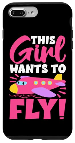 Dieses Mädchen will fliegen! Flughafen-Design für Kinder Hülle für iPhone 7 Plus/8 Plus von Cute Airplane Designs For Girls And Boys