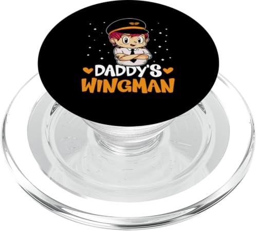 Flugzeug: Daddy's Wingman PopSockets PopGrip für MagSafe von Cute Airplane Designs For Girls And Boys