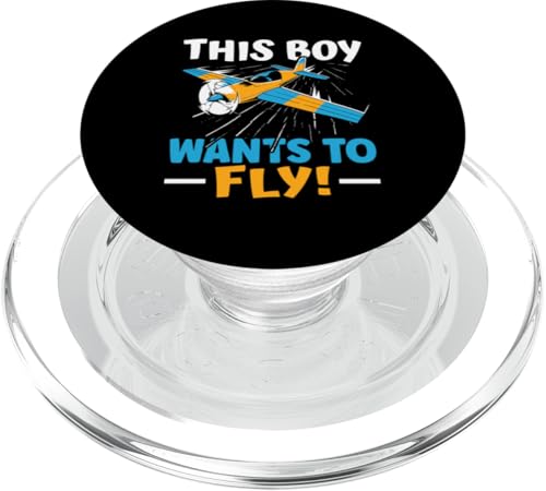 Flugzeug: Dieser Junge will fliegen! Für Flughafen PopSockets PopGrip für MagSafe von Cute Airplane Designs For Girls And Boys