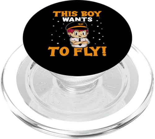 Flugzeug: Dieser Junge will fliegen! Für Flughafen PopSockets PopGrip für MagSafe von Cute Airplane Designs For Girls And Boys