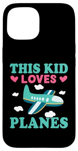 Flugzeug: Dieses Kind liebt Flugzeuge Hülle für iPhone 15 von Cute Airplane Designs For Girls And Boys