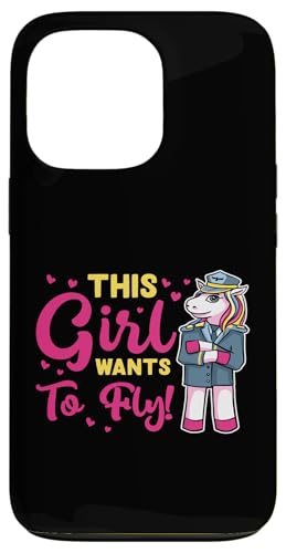 Flugzeug: Dieses Mädchen will fliegen! Für Flughafen Hülle für iPhone 13 Pro von Cute Airplane Designs For Girls And Boys