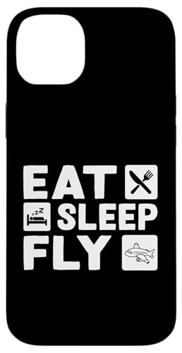 Flugzeug: Essen, Schlafen, Fliegen Hülle für iPhone 14 Plus von Cute Airplane Designs For Girls And Boys