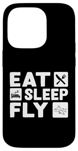 Flugzeug: Essen, Schlafen, Fliegen Hülle für iPhone 14 Pro von Cute Airplane Designs For Girls And Boys