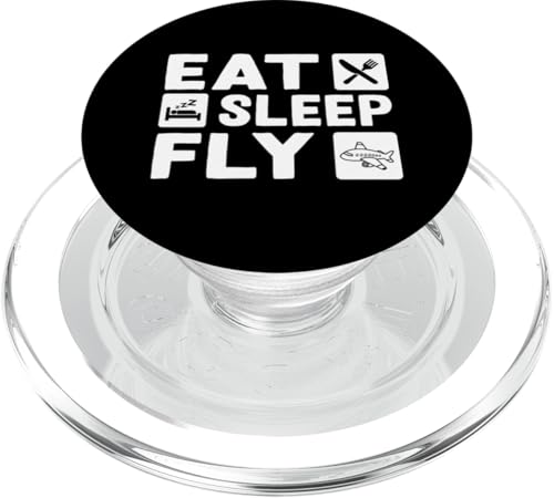 Flugzeug: Essen, Schlafen, Fliegen PopSockets PopGrip für MagSafe von Cute Airplane Designs For Girls And Boys