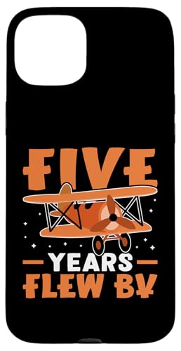 Flugzeug: Five Years Flew By Birthday Hülle für iPhone 15 Plus Flugzeug: Five Years Flew By Birthday Hülle für iPhone 15 Plus von Cute Airplane Designs For Girls And Boys