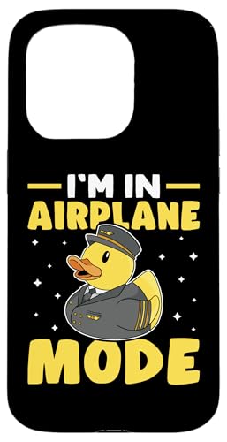 Flugzeug: Ich bin im Flugzeugmodus für Flughafen Hülle für iPhone 15 Pro von Cute Airplane Designs For Girls And Boys
