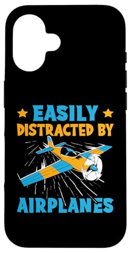 Flugzeug: Leicht von Flugzeugen abgelenkt Hülle für iPhone 16 von Cute Airplane Designs For Girls And Boys