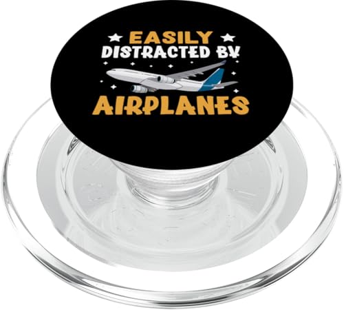 Flugzeug: Leicht von Flugzeugen abgelenkt PopSockets PopGrip für MagSafe von Cute Airplane Designs For Girls And Boys