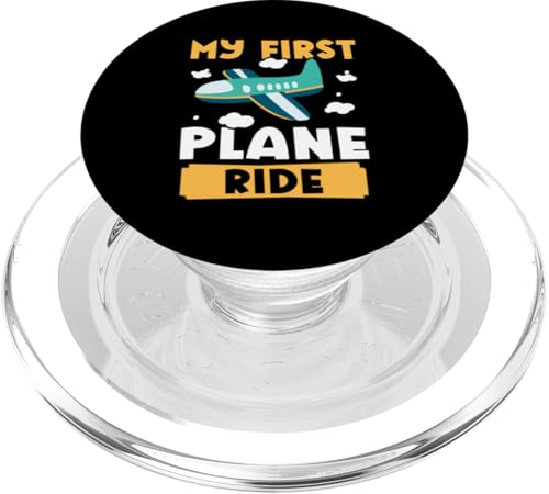 Flugzeug: Meine erste Flugzeugfahrt für den Flughafen PopSockets PopGrip für MagSafe von Cute Airplane Designs For Girls And Boys