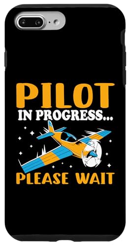 Flugzeug: Pilot in Bearbeitung.. Bitte warten Hülle für iPhone 7 Plus/8 Plus von Cute Airplane Designs For Girls And Boys