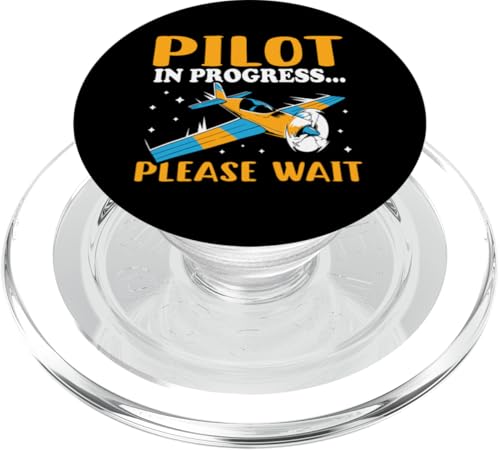 Flugzeug: Pilot in Bearbeitung.. Bitte warten PopSockets PopGrip für MagSafe Flugzeug: Pilot in Bearbeitung.. Bitte warten PopSockets PopGrip für MagSafe von Cute Airplane Designs For Girls And Boys