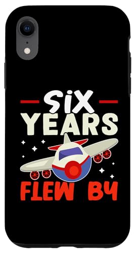 Flugzeug: Sechs Jahre im Flug am Geburtstag Hülle für iPhone XR von Cute Airplane Designs For Girls And Boys