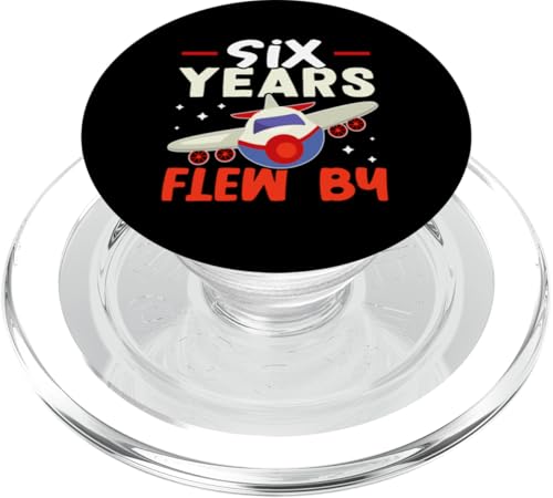 Flugzeug: Sechs Jahre im Flug am Geburtstag PopSockets PopGrip für MagSafe Flugzeug: Sechs Jahre im Flug am Geburtstag PopSockets PopGrip für MagSafe von Cute Airplane Designs For Girls And Boys