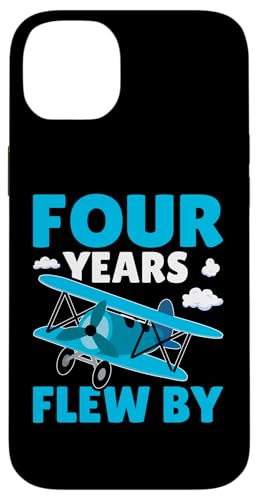 Flugzeug: Vier Jahre im Flug am Geburtstag Hülle für iPhone 14 Plus von Cute Airplane Designs For Girls And Boys