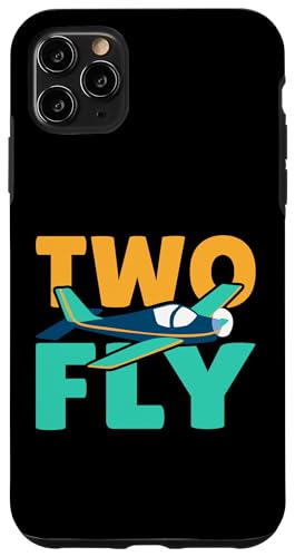 Flugzeug: Zwei Fliegen Geburtstag für Kinder Hülle für iPhone 11 Pro Max von Cute Airplane Designs For Girls And Boys