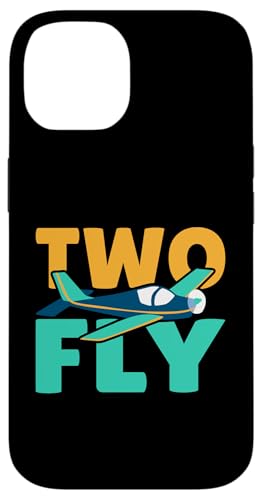 Flugzeug: Zwei Fliegen Geburtstag für Kinder Hülle für iPhone 14 von Cute Airplane Designs For Girls And Boys