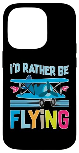Flugzeuge für Kinder: I'd Rather Be Flying Hülle für iPhone 14 Pro von Cute Airplane Designs For Girls And Boys