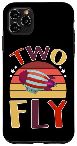 Flugzeuge für Kinder: Two Fly Birthday Hülle für iPhone 11 Pro Max von Cute Airplane Designs For Girls And Boys