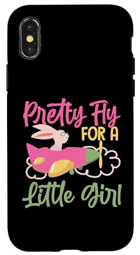 Hübsches Flugzeug für ein kleines Mädchen Hülle für iPhone X/XS Hübsches Flugzeug für ein kleines Mädchen Hülle für iPhone X/XS von Cute Airplane Designs For Girls And Boys