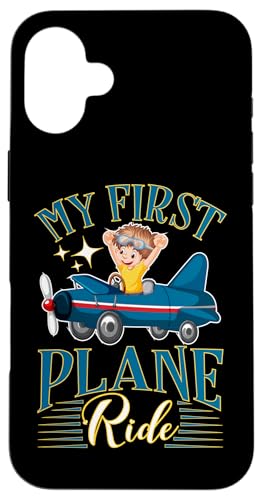 My First Plane Ride Airport Design für Kinder Hülle für iPhone 16 Plus von Cute Airplane Designs For Girls And Boys