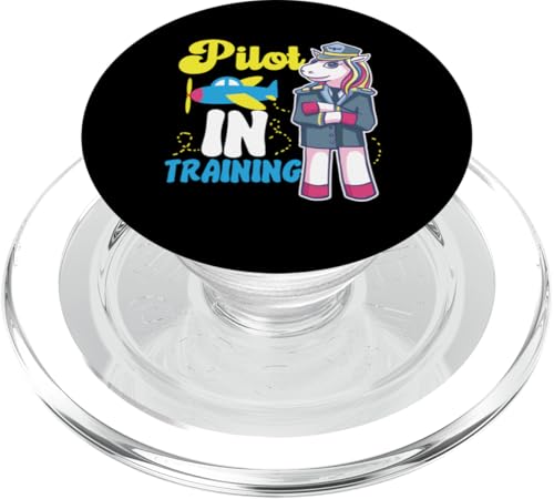 Pilot in Training Pilot Einhorn für Mädchen PopSockets PopGrip für MagSafe von Cute Airplane Designs For Girls And Boys