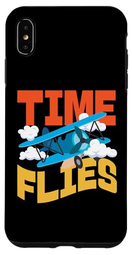 Time Flies Flugzeug für Kinder Hülle für iPhone XS Max Time Flies Flugzeug für Kinder Hülle für iPhone XS Max von Cute Airplane Designs For Girls And Boys