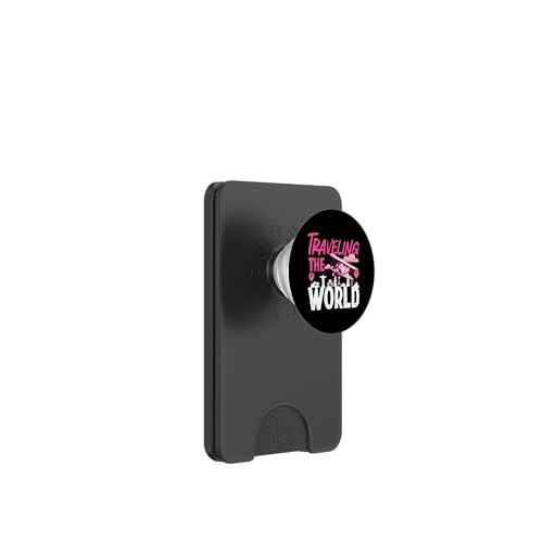 Traveling The World Vacation Design für Kinder PopSockets PopWallet für MagSafe Traveling The World Vacation Design für Kinder PopSockets PopWallet für MagSafe von Cute Airplane Designs For Girls And Boys