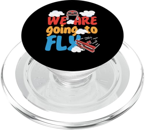 Wir fliegen! Urlaubsdesign für Kinder PopSockets PopGrip für MagSafe von Cute Airplane Designs For Girls And Boys