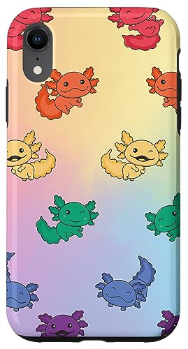 Hülle für iPhone XR Regenbogenflagge Gay Pride LGBTQ Axolotl von Cute Animals LGBTQ+ Pride Month